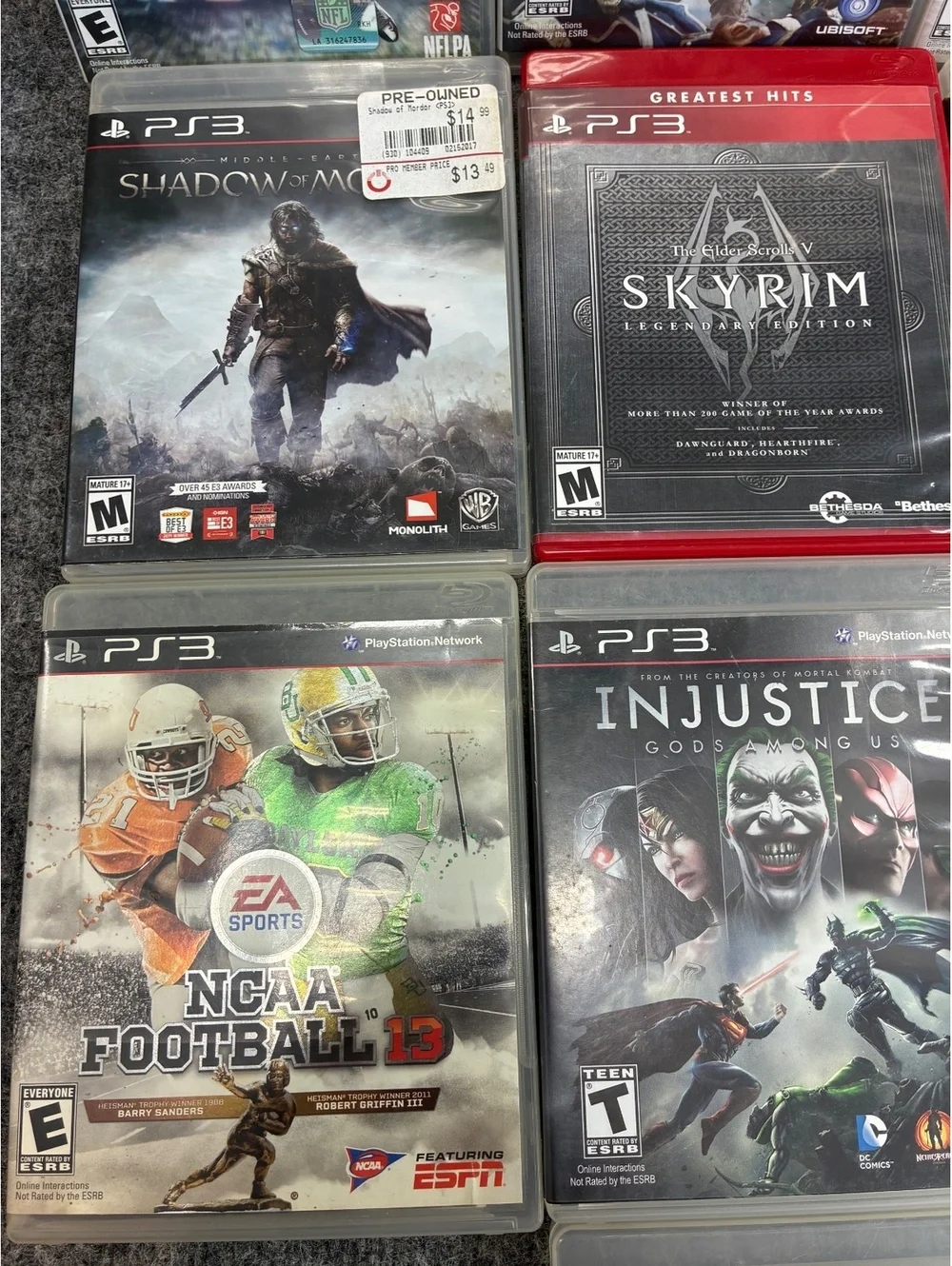 Lot of 10 PlayStation 3 Games Including Madden NFL 16 Assassin's Creed